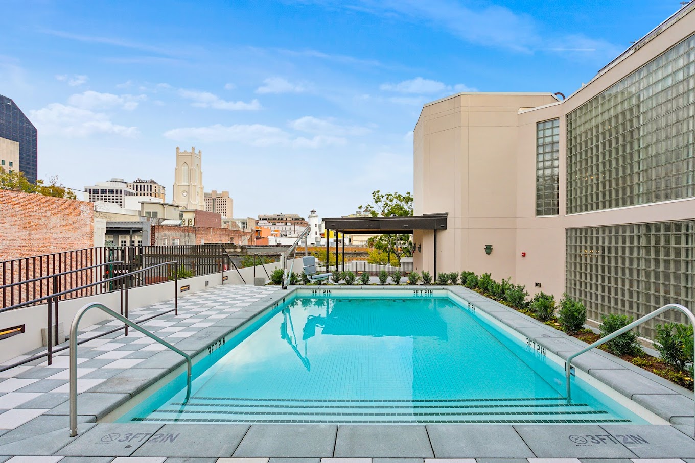 Amazing Rooftop Pavers at The Hotel Perle in New Orleans